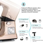 5L 500W Stand Mixer with 6 Speed Tilt-Head for Baking Kitchen